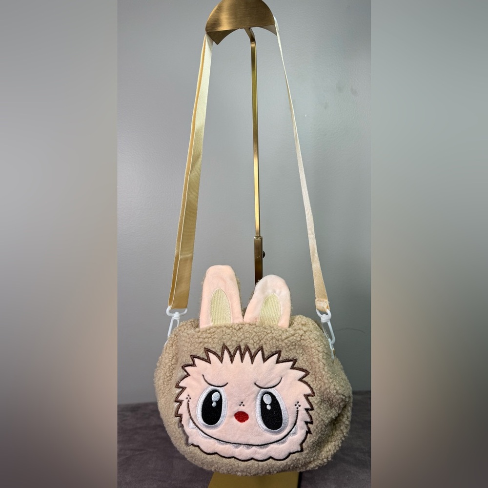 Plush Crossbody bag monster Design Bunny Ears 34 x 12 x 26 New - Picture 4 of 7